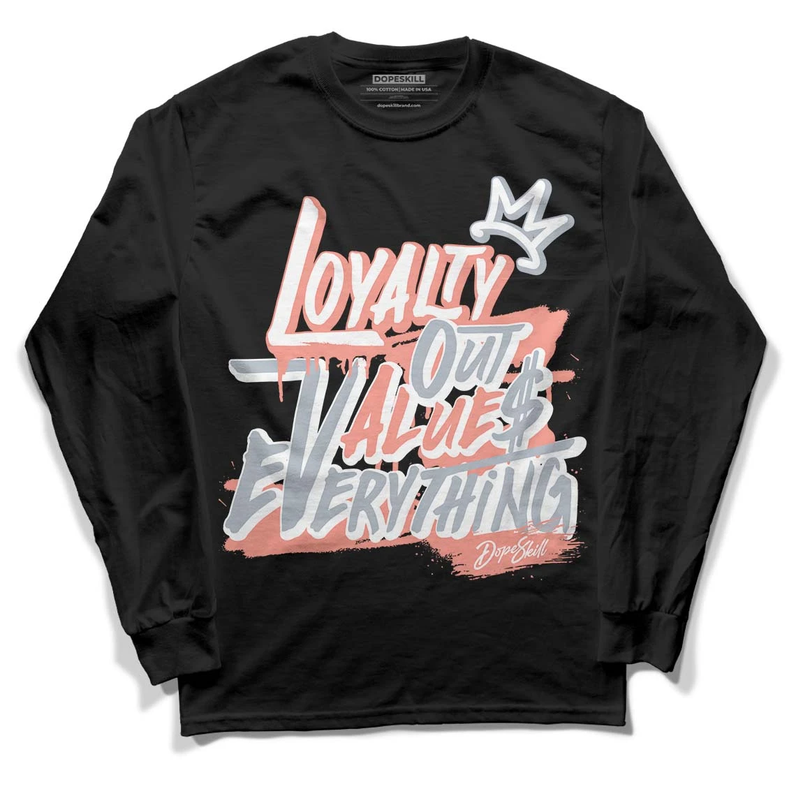 Crimson Bliss 5s DopeSkill Long Sleeve T-Shirt LOVE Graphic 2 Crimson Bliss 5s DopeSkill Long Sleeve T-Shirt LOVE Graphic - Image 2
