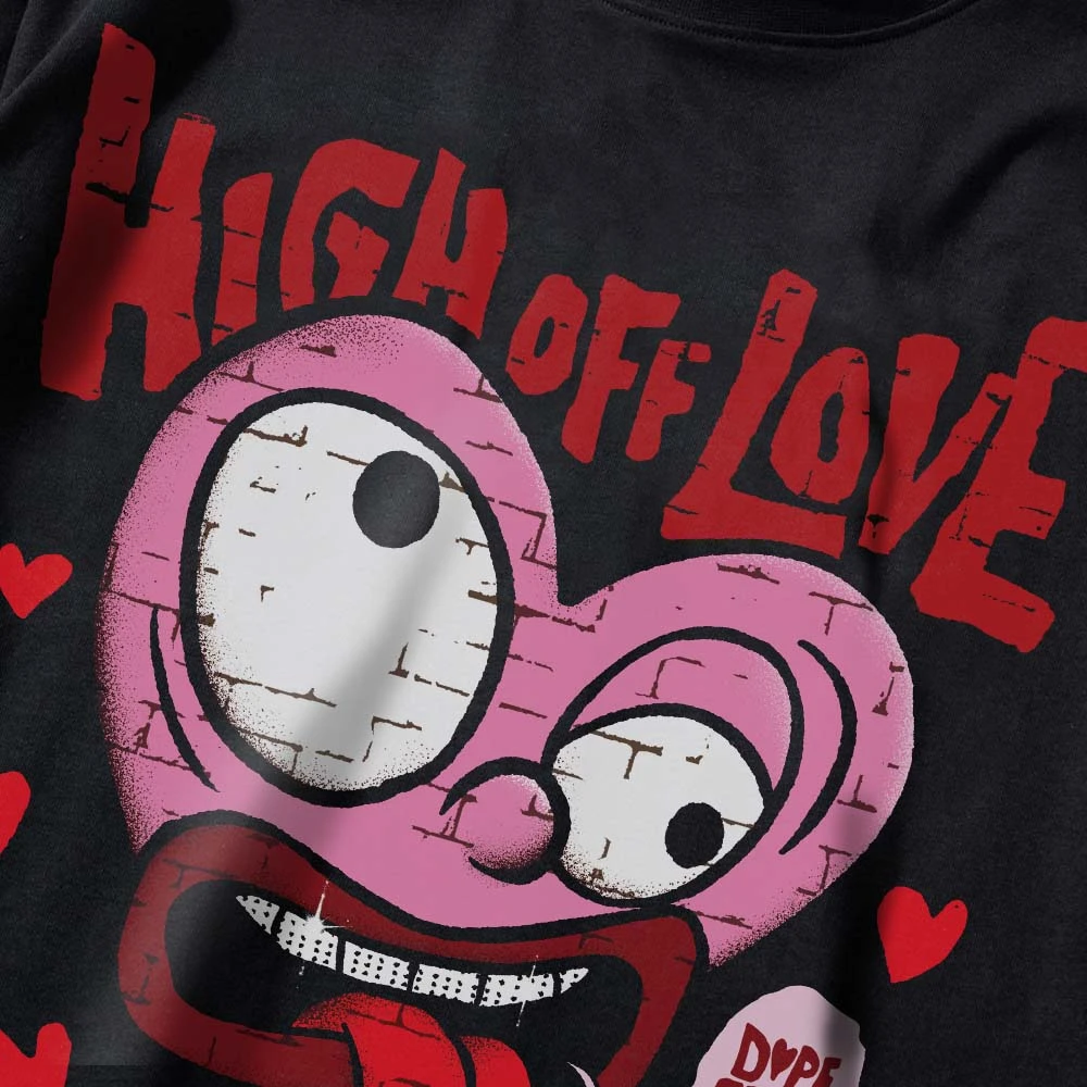 Valentine's Day Collection DopeSkill Premium T-Shirt High Off Love Graphic 4 Valentine's Day Collection DopeSkill Premium T-Shirt High Off Love Graphic - Image 4