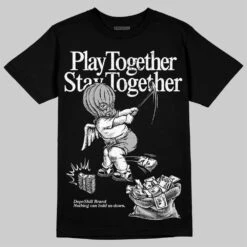 Dunk Panda White Black DopeSkill T-Shirt Play Together, Stay Together Graphic