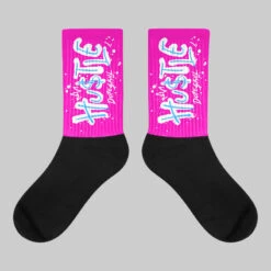 Dunk Active Fuchsia DopeSkill Sublimated Socks Hustle Graphic
