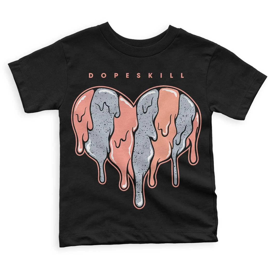 Crimson Bliss 5s DopeSkill Toddler Kids T-shirt Slime Drip Heart Graphic 2 Crimson Bliss 5s DopeSkill Toddler Kids T-shirt Slime Drip Heart Graphic - Image 2