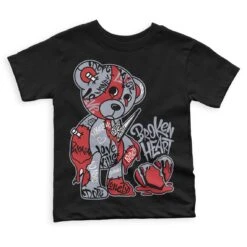 Bred Reimagined 4s DopeSkill Toddler Kids T-shirt Broken Heart Graphic