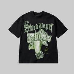 Stack Paper Neon Green Graphic DopeSkill Premium T-Shirt