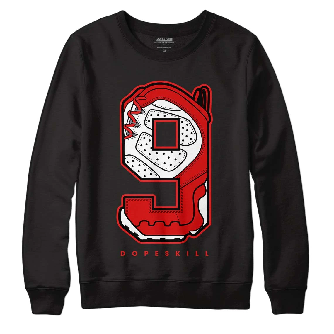 Gym Red 9s DopeSkill Sweatshirt No.9 Graphic 2 Gym Red 9s DopeSkill Sweatshirt No.9 Graphic - Image 2