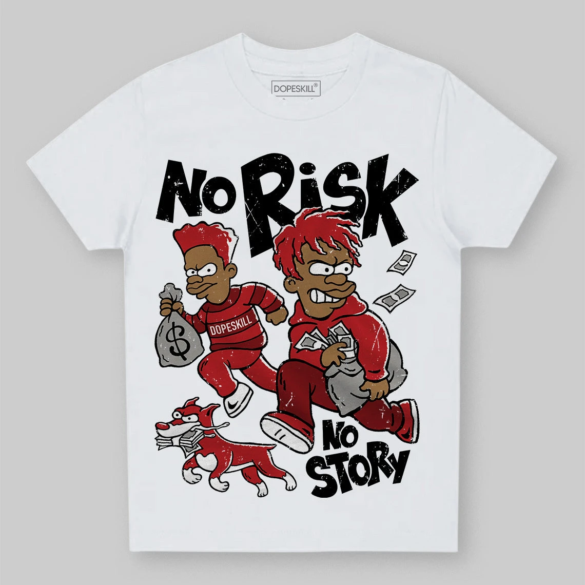 Flu Game 12s DopeSkill Toddler Kids T-shirt No Risk No Story Graphic 2 Flu Game 12s DopeSkill Toddler Kids T-shirt No Risk No Story Graphic - Image 2