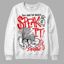 Cherry 12s DopeSkill Sweatshirt Speak It Graphic