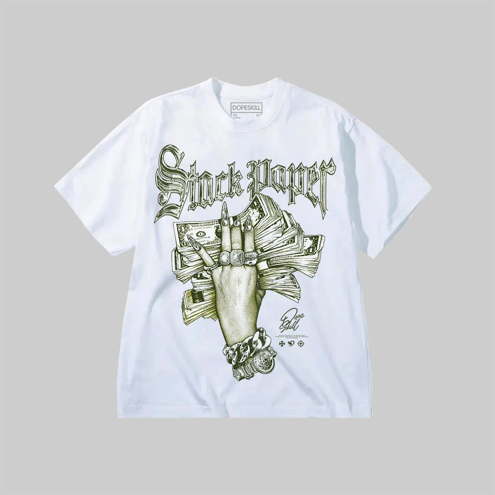 Stack Paper Olive Graphic DopeSkill Premium T-Shirt