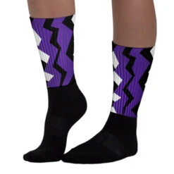 PURPLE Collection Sublimated Socks ZicZac Graphic 6 PURPLE Collection Sublimated Socks ZicZac Graphic -Dopeskill Brand 5. 9b472881 dc0e 47b9 8f88 e94eb82c9faf