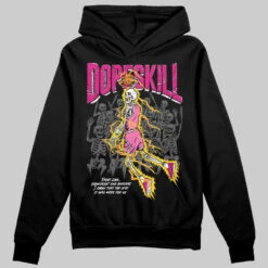 Rick RO Pink Leather Sneakers DopeSkill Hoodie Sweatshirt Thunder Dunk Graphic