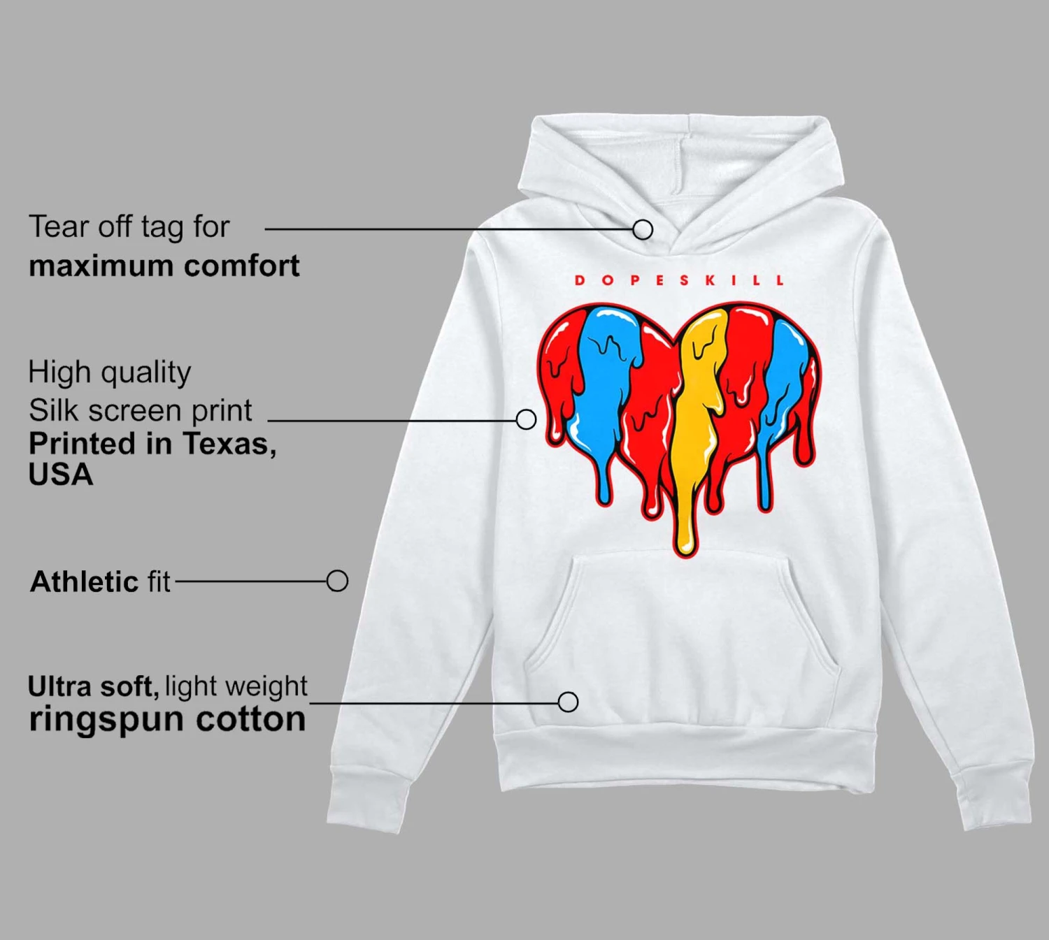 Fruity Pebbles Dunks DopeSkill Hoodie Sweatshirt Slime Drip Heart Graphic 3 Fruity Pebbles Dunks DopeSkill Hoodie Sweatshirt Slime Drip Heart Graphic - Image 3