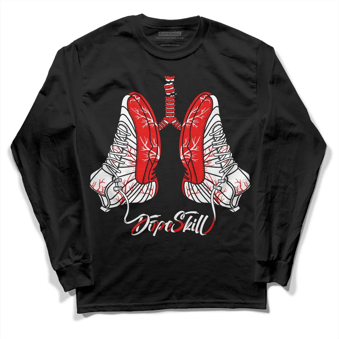 Cherry 12s DopeSkill Long Sleeve T-Shirt Breathe Graphic 2 Cherry 12s DopeSkill Long Sleeve T-Shirt Breathe Graphic - Image 2