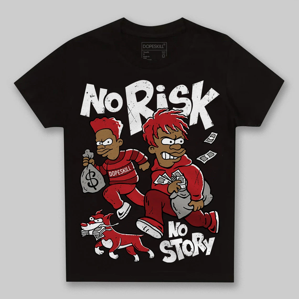 Flu Game 12s DopeSkill Toddler Kids T-shirt No Risk No Story Graphic 1 Flu Game 12s DopeSkill Toddler Kids T-shirt No Risk No Story Graphic