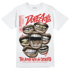 Fire Red 3s DopeSkill T-Shirt The Mouth With No Droughts Graphic