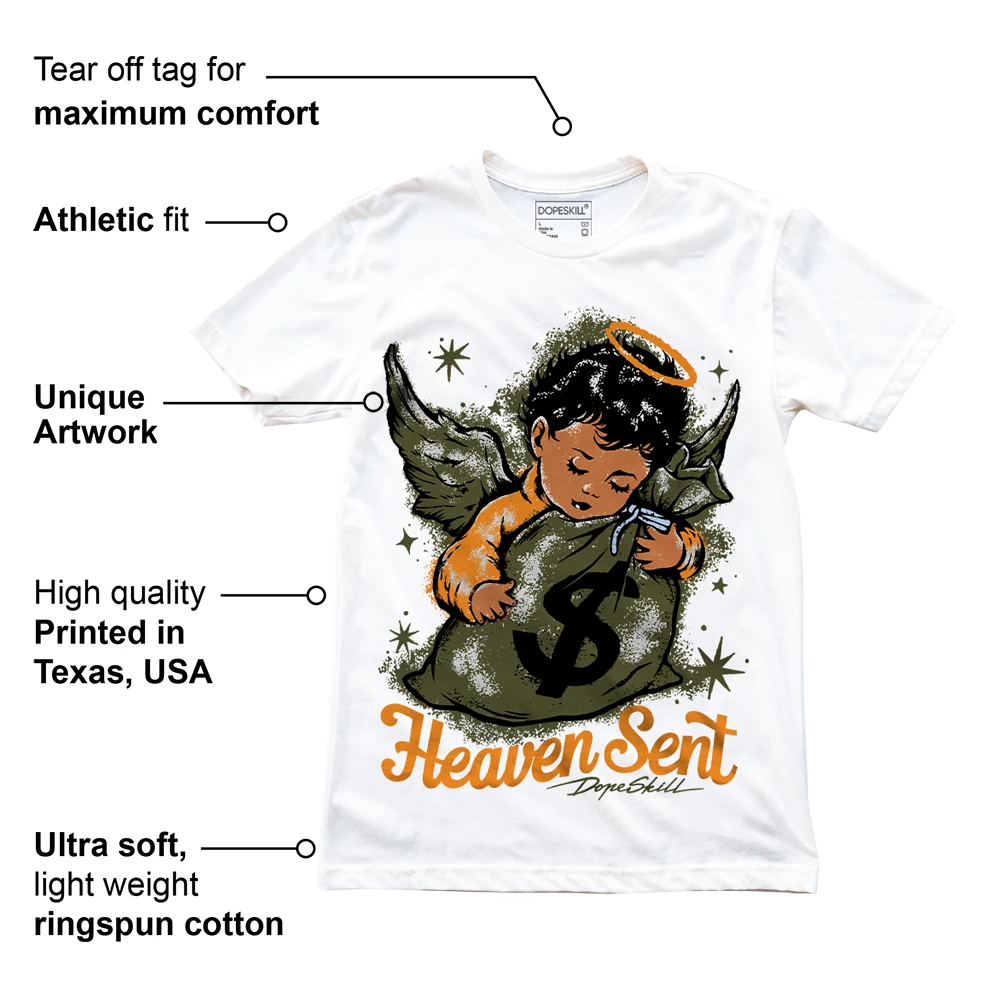Olive 5s DopeSkill T-Shirt Heaven Sent Graphic 8 Olive 5s DopeSkill T-Shirt Heaven Sent Graphic - Image 8