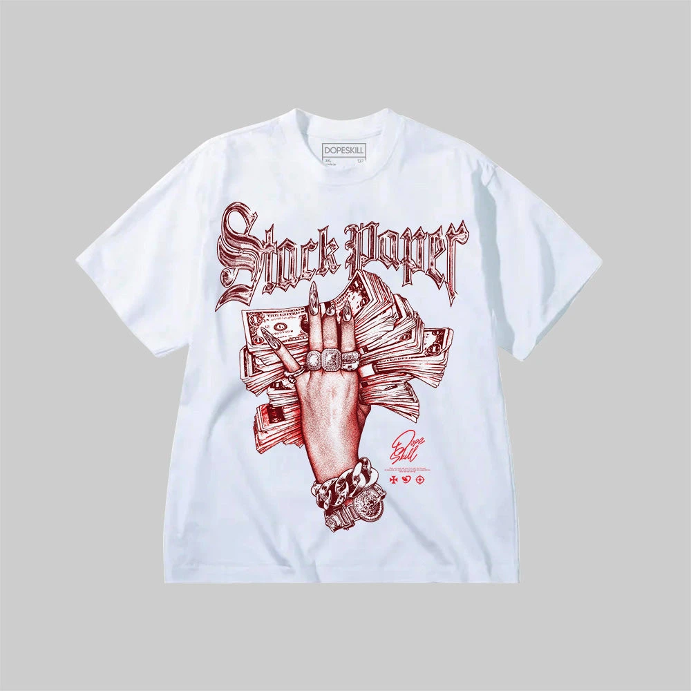 Stack Paper Red Graphic DopeSkill Premium T-Shirt 2 Stack Paper Red Graphic DopeSkill Premium T-Shirt - Image 2