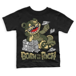 Craft Olive 4s DopeSkill Toddler Kids T-shirt Born To Be Rich Graphic