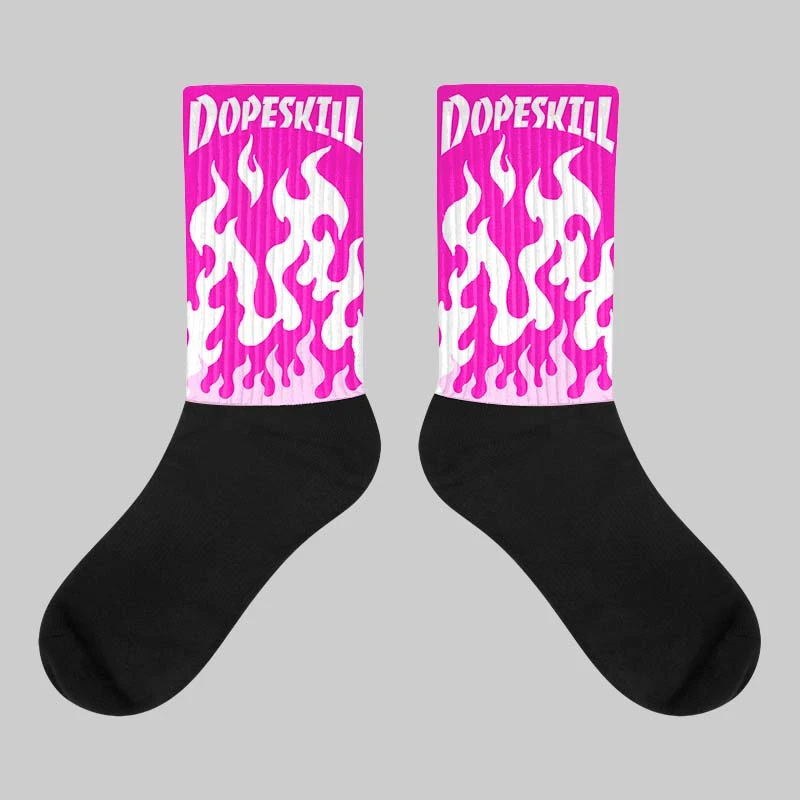 Dunk Low Active Fuchsia DopeSkill Sublimated Socks FIRE Graphic 1 Dunk Low Active Fuchsia DopeSkill Sublimated Socks FIRE Graphic