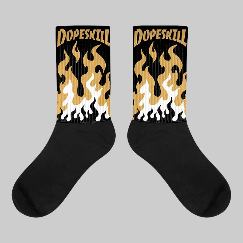 Gratitude 11s DopeSkill Sublimated Socks FIRE Graphic 1 Gratitude 11s DopeSkill Sublimated Socks FIRE Graphic