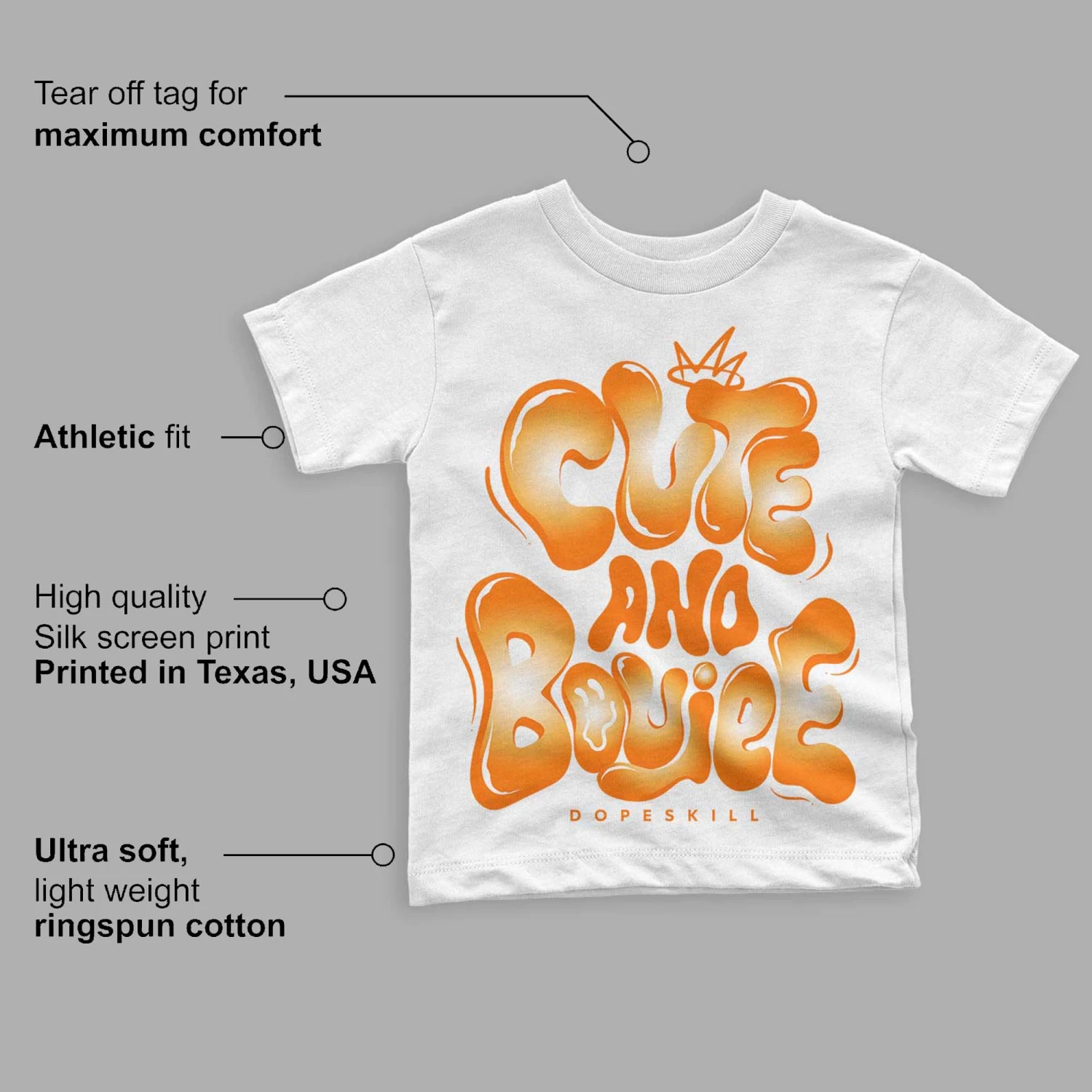 Dunk Low Magma Orange DopeSkill Toddler Kids T-shirt Cute And Boujee Graphic 3 Dunk Low Magma Orange DopeSkill Toddler Kids T-shirt Cute And Boujee Graphic - Image 3