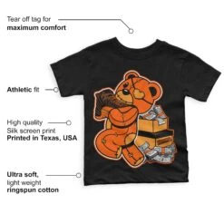 Brilliant Orange 12s DopeSkill Toddler Kids T-shirt Bear Steals Sneaker Graphic -Dopeskill Brand Mota d8d85d6d bea5 4ca3 8434 78ccacf01250