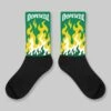 Green Collection DopeSkill Sublimated Socks FIRE Graphic