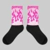 Triple Pink Dunk Low Sublimated Socks FIRE Graphic
