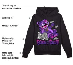 PURPLE Collection DopeSkill Hoodie Sweatshirt Born To Be Rich Graphic -Dopeskill Brand a 611a6264 6583 46dd a095 78593f5899f1
