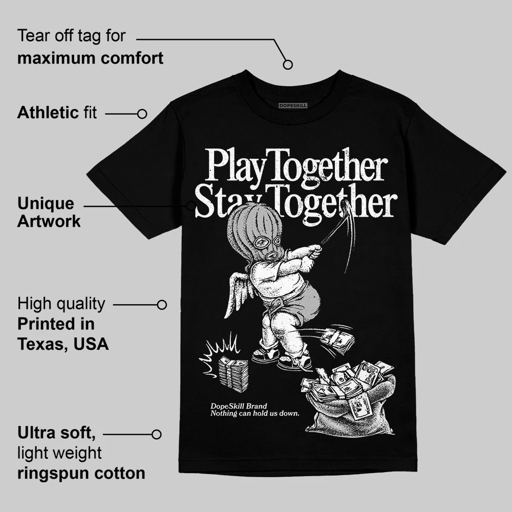Dunk Panda White Black DopeSkill T-Shirt Play Together, Stay Together Graphic 3 Dunk Panda White Black DopeSkill T-Shirt Play Together, Stay Together Graphic - Image 3