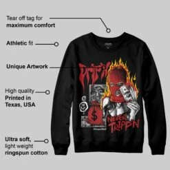 Flu Game 12s DopeSkill Sweatshirt Drip'n Never Tripp'n Graphic -Dopeskill Brand a d918ff81 b002 4017 aa85 0310143df561