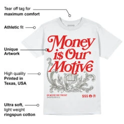 Fire Red 3s DopeSkill T-Shirt Money Is Our Motive Typo Graphic -Dopeskill Brand a e3f149c6 ab53 4938 ba06 fff5c346e25e