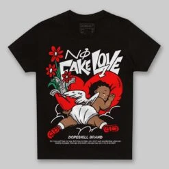 Black And White Collection DopeSkill Toddler Kids T-shirt No Fake Love Graphic