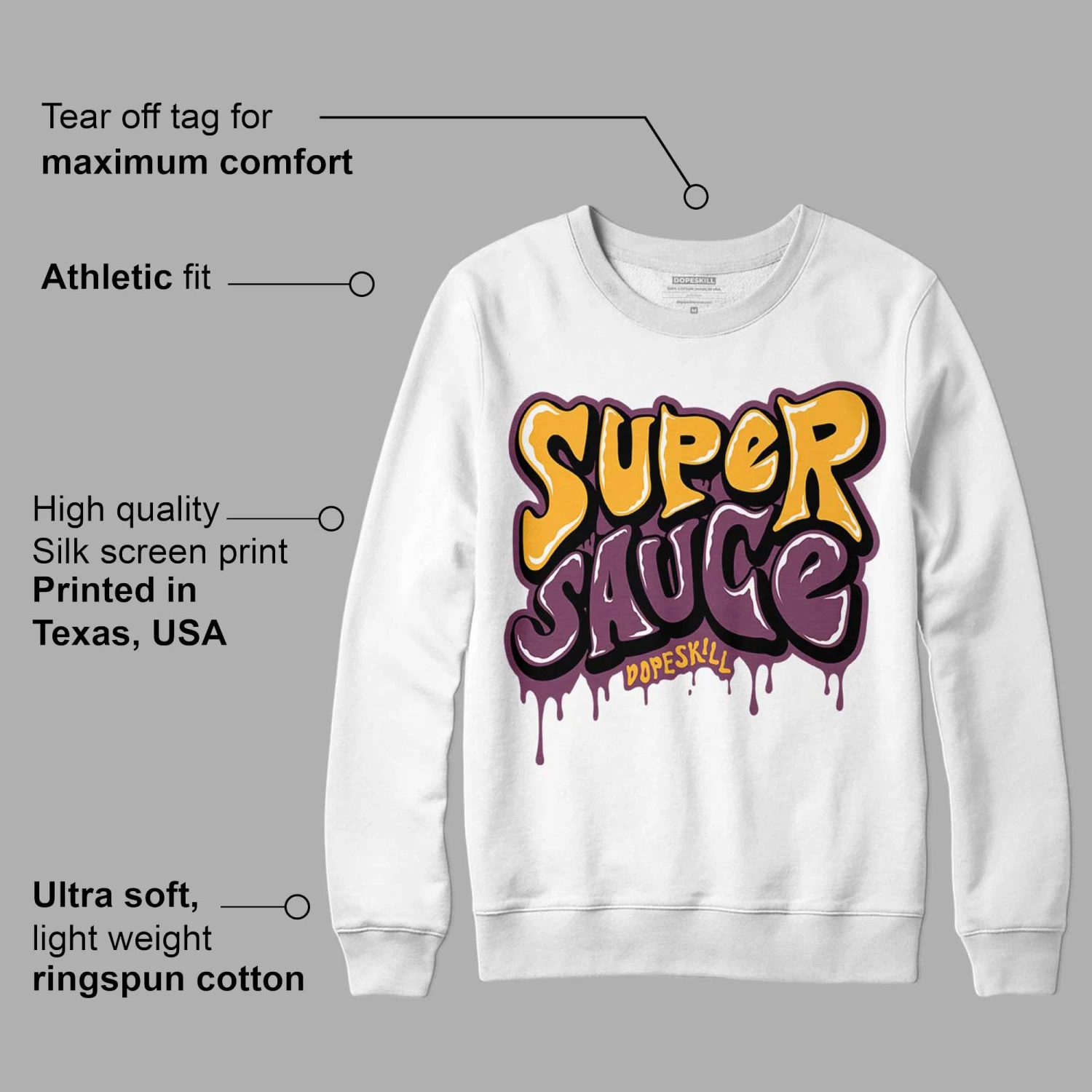 Brotherhood 1s High OG DopeSkill Sweatshirt Super Sauce Graphic 3 Brotherhood 1s High OG DopeSkill Sweatshirt Super Sauce Graphic - Image 3