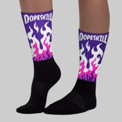 PURPLE Collection DopeSkill Sublimated Socks FIRE Graphic -Dopeskill Brand chan1 32add705 06a5 48b1 b8b3 158731b090d0