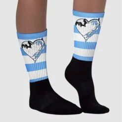 Powder Blue 9s DopeSkill Sublimated Socks Horizontal Stripes Graphic -Dopeskill Brand chan1 6473c737 c3d6 4c96 a59f a2654e4f72b5