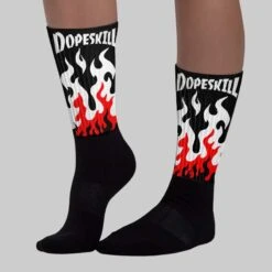 Black And White Collection DopeSkill Sublimated Socks FIRE Graphic -Dopeskill Brand chan1 6932aef3 925b 482c 821e 4ca2d85ab0fd