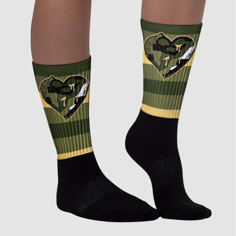 Craft Olive 4s DopeSkill Sublimated Socks Horizontal Stripes Graphic 3 Craft Olive 4s DopeSkill Sublimated Socks Horizontal Stripes Graphic - Image 3