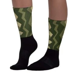 Olive Collection DopeSkill Sublimated Socks ZicZac Graphic -Dopeskill Brand chan1 9563180f 77af 4278 babd 11c4b8ed157c
