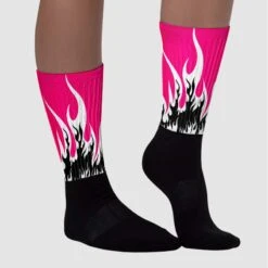 Fierce Pink 1s DopeSkill Sublimated Socks FIRE Graphic 6 Fierce Pink 1s DopeSkill Sublimated Socks FIRE Graphic -Dopeskill Brand chan1 99c81dbf f6e5 4a26 8a73 d1d5002f852c