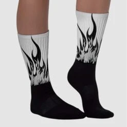 Off Noir 3s DopeSkill Sublimated Socks FIRE Graphic -Dopeskill Brand chan1 e7659f7a c9ea 4f68 9cc3 3ec81a8832fc
