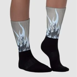 Cool Grey 6s Sublimated Socks FIRE Graphic 6 Cool Grey 6s Sublimated Socks FIRE Graphic -Dopeskill Brand chan1 f84fc190 978a 49b0 b263 b529cb5ee721