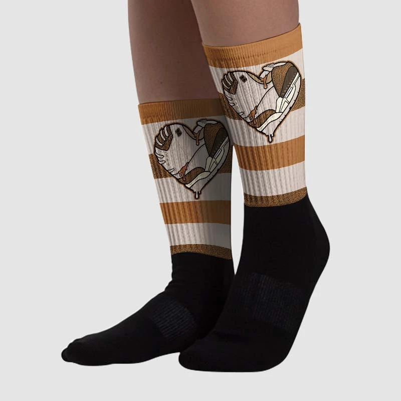Palomino 3s DopeSkill Sublimated Socks Horizontal Stripes Graphic 2 Palomino 3s DopeSkill Sublimated Socks Horizontal Stripes Graphic - Image 2