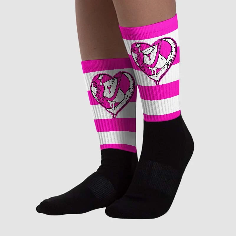Dunk Low Active Fuchsia DopeSkill Sublimated Socks Horizontal Stripes Graphic 2 Dunk Low Active Fuchsia DopeSkill Sublimated Socks Horizontal Stripes Graphic - Image 2