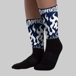Midnight Navy 3s DopeSkill Sublimated Socks FIRE Graphic -Dopeskill Brand chan 2 e18b0b05 c19e 4763 ab72 528f70c83142