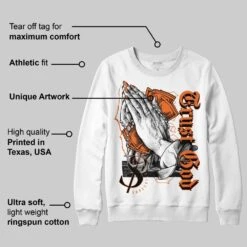 Orange Black White DopeSkill Sweatshirt Trust God Graphic -Dopeskill Brand mo ta 02d48b43 ca90 4f54 89a9 1a09f4efba3c