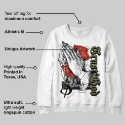 Olive Collection DopeSkill Sweatshirt Trust God Graphic -Dopeskill Brand mo ta 6ec8ebc0 d6a9 4032 863a a0cdad45a861