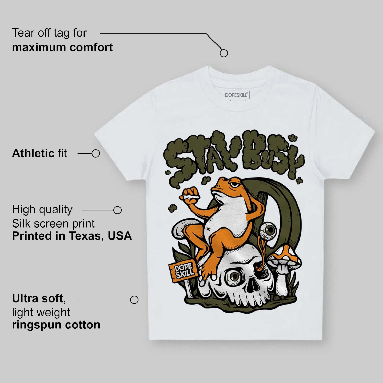 Olive 5s DopeSkill Toddler Kids T-shirt Stay Busy Graphic 5 Olive 5s DopeSkill Toddler Kids T-shirt Stay Busy Graphic - Image 5