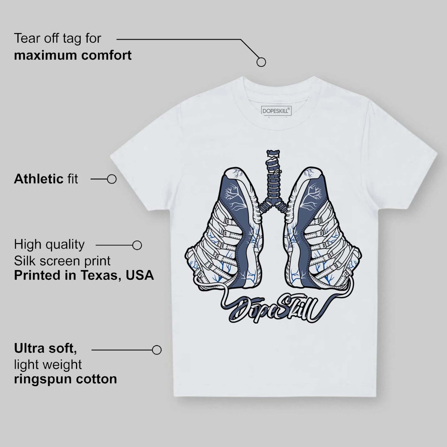 Diffused Blue 11s DopeSkill Toddler Kids T-shirt Breathe Graphic 5 Diffused Blue 11s DopeSkill Toddler Kids T-shirt Breathe Graphic - Image 5