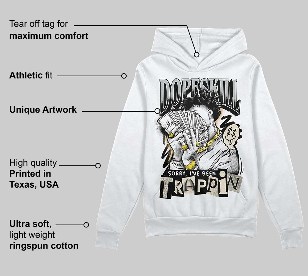 Reverse Metallic 5s DopeSkill Hoodie Sweatshirt Sorry I've Been Trappin Graphic 3 Reverse Metallic 5s DopeSkill Hoodie Sweatshirt Sorry I've Been Trappin Graphic - Image 3