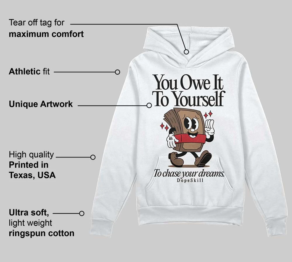 Olive 9s DopeSkill Hoodie Sweatshirt Owe It To Yourself Graphic 3 Olive 9s DopeSkill Hoodie Sweatshirt Owe It To Yourself Graphic - Image 3