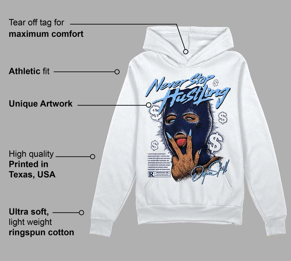 Midnight Navy 5s DopeSkill Hoodie Sweatshirt Never Stop Hustling Graphic 2 Midnight Navy 5s DopeSkill Hoodie Sweatshirt Never Stop Hustling Graphic - Image 2